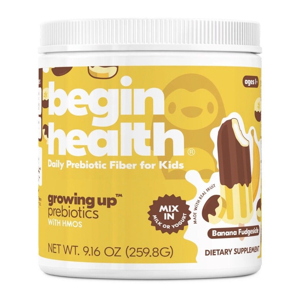 BEGIN HEALTH Growing Up Prebiotics-Banana Fudgesicle New and Sealed 56 servings